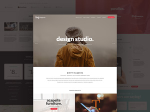 Dirty Magenta Template