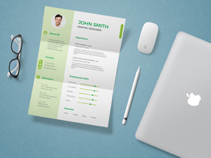 CV/Resume Template & Mockup