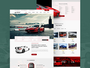 Driving Car Showroom Website Template