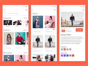 E-commerce App – Free Xd UI Kit