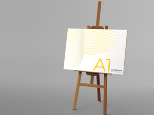 Easel & Canvas Scene Creator Mockup