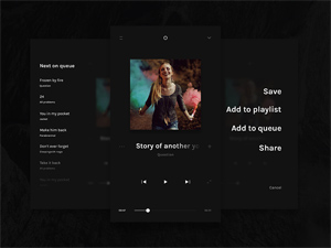 EUI Light Music Player UI