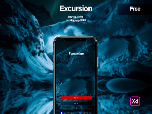 Adobe Xd UI Kit For Booking Hotels| Excursion