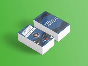 Flat Business Card Mockup