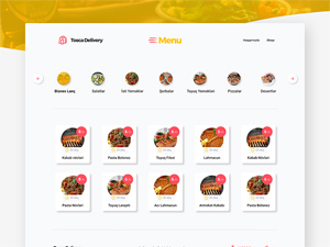 Food Delivery Menu