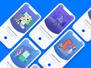 App Onboarding & Walkthrough screens