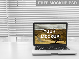MacBook Mockup Front View