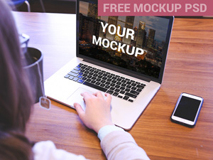 Apple Mac Book Mockup PSD