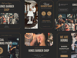 Barbershop Instagram Post Template