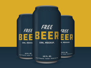 Beer Can Mockup