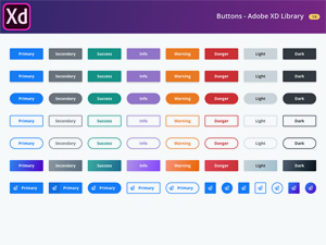 Adobe XD Button Library