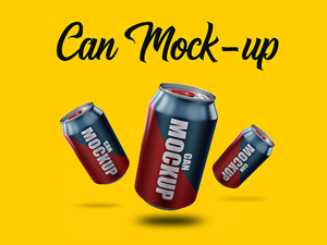Can Mockup With Different Angles