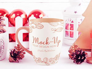 Christmas Mug Mockup