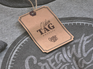 Clothes Tag Mockup