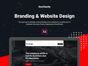 Dev Charity XD UI Template