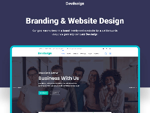 Adobe Xd Website Template For Developers