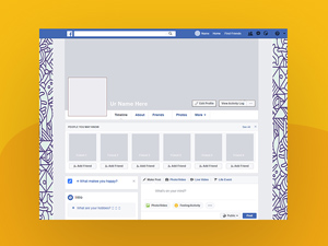 Facebook 2018 Profile Cover Mockup
