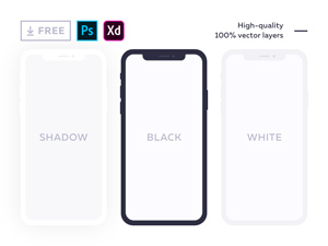 Adobe XD Mockup For iPhone X