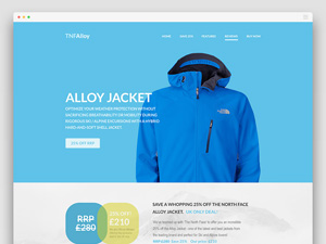 TNF Alloy Flat Website Template
