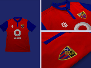 Football Soccer Jersey Logo Mockup