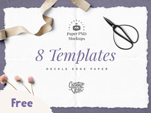 Hand-Made Paper Mockup Set