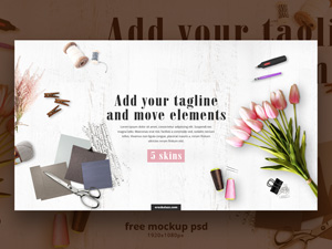 White HD Hero Header Mockup