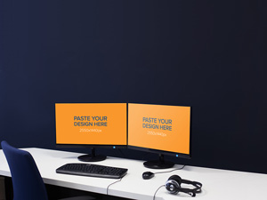 Double Screens Mockup