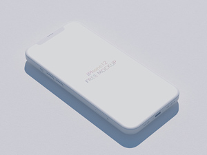 iPhone 12 Isometric Mockup