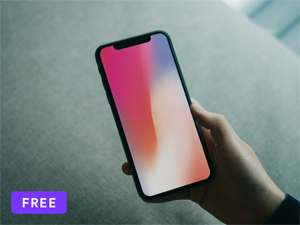 iPhone X Hand Mockup