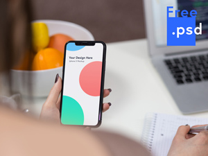 Free iPhone X PSD Mockup
