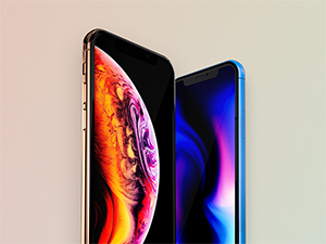 Free iPhone XS & XR PSD Mockup