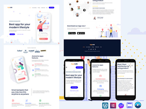 App Landing Page Design