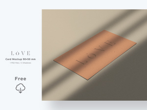 Letterpress Business Cards Mockup