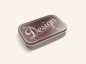 Tin Box Mockup For Liquorice