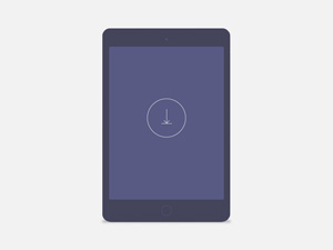 Minimalistic Dark Tablet Mockup
