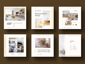 Minimalist Interior Design Instagram Post Template
