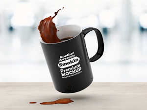Floating Mug Mockup
