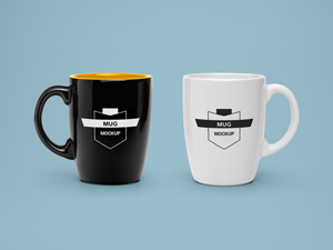 Black & White Mug Mockups