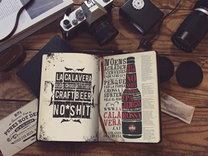 Photorealistic Old Sketchbook Mockup