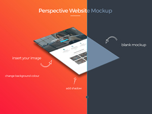 Perspective Website Mockup