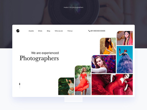 Photographer Portfolio Template Made With Adobe Xd