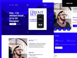 Portfolio One Page Template