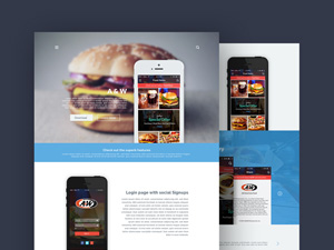 A&W App Landing Page