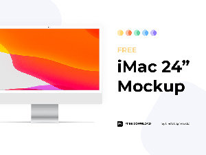 24 Inch iMac Mockup
