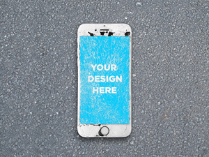 Cracked iPhone Mockup