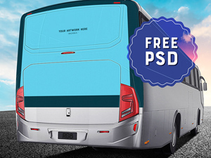 Bus Billboard Mockup