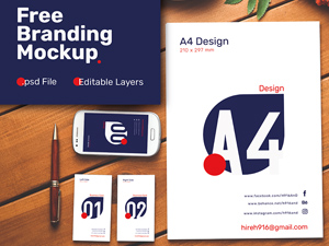 A4 Mockup for Branding