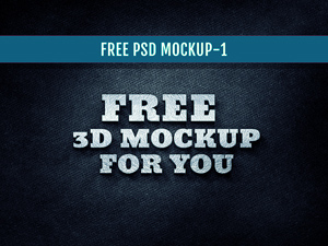 3D Text Mockup