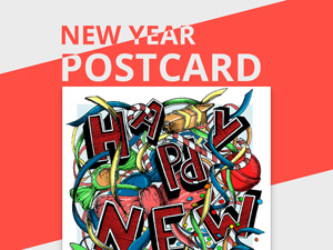 New Year Postcard