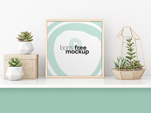 Square Poster Mockup